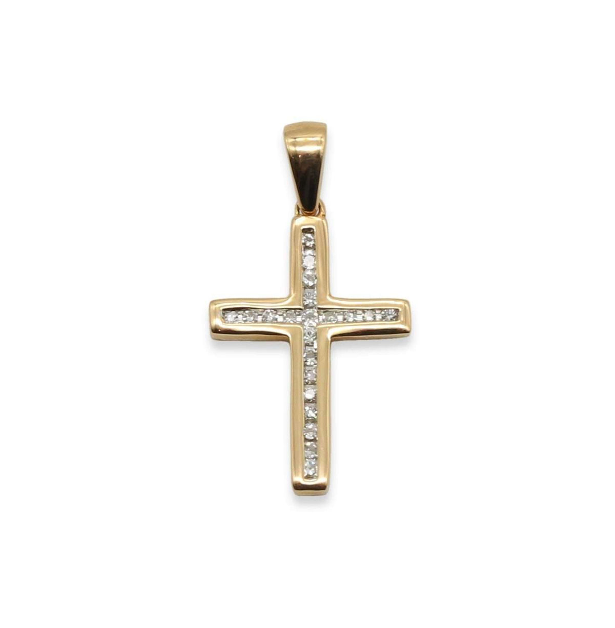 Anhänger • 585 Rotgold • Kreuz 0,10ct Brillanten BAS5895WH-R