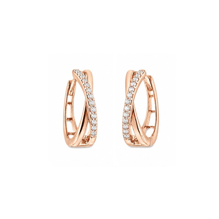 Creolen 585 Rotgold 0,10ct Brillanten 65614