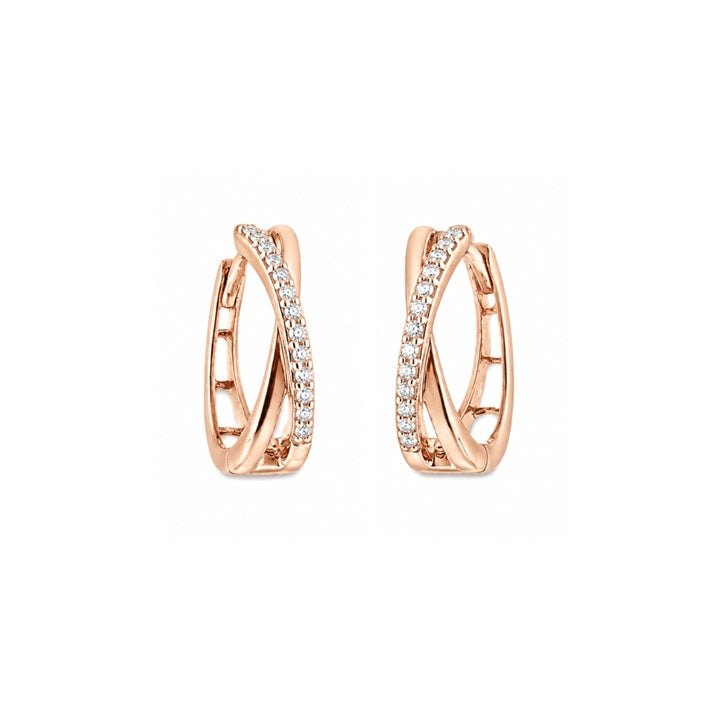 Creolen 585 Rotgold 0,10ct Brillanten 65614