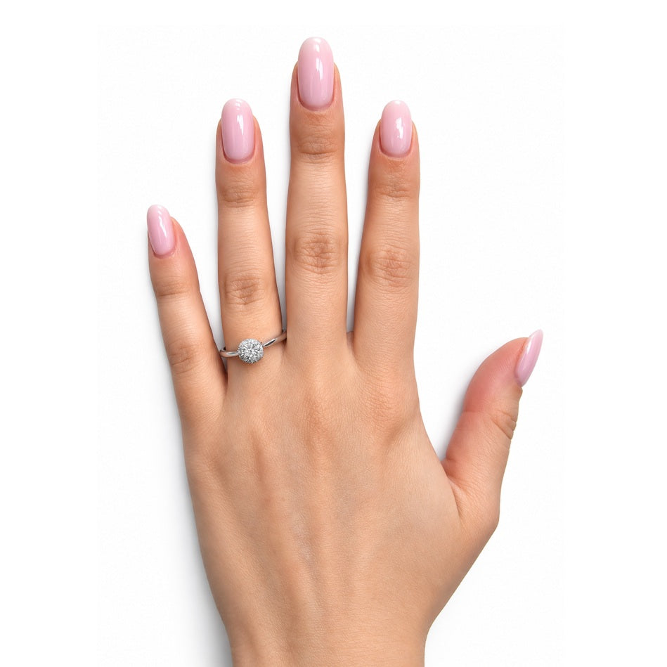 Diamantring Weißgold Brillanten 62628