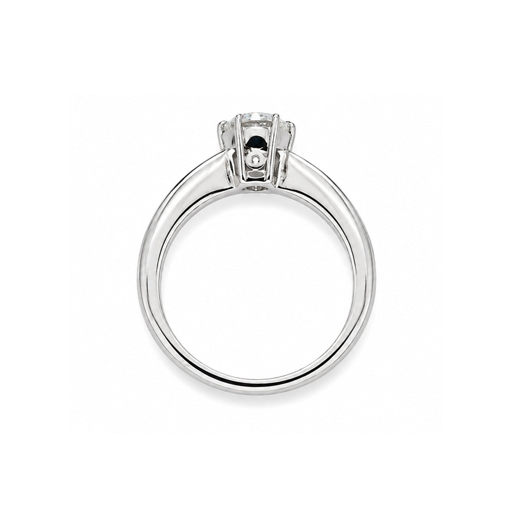 Einkaräter Solitär Krappenfassung Brillant 1 carat