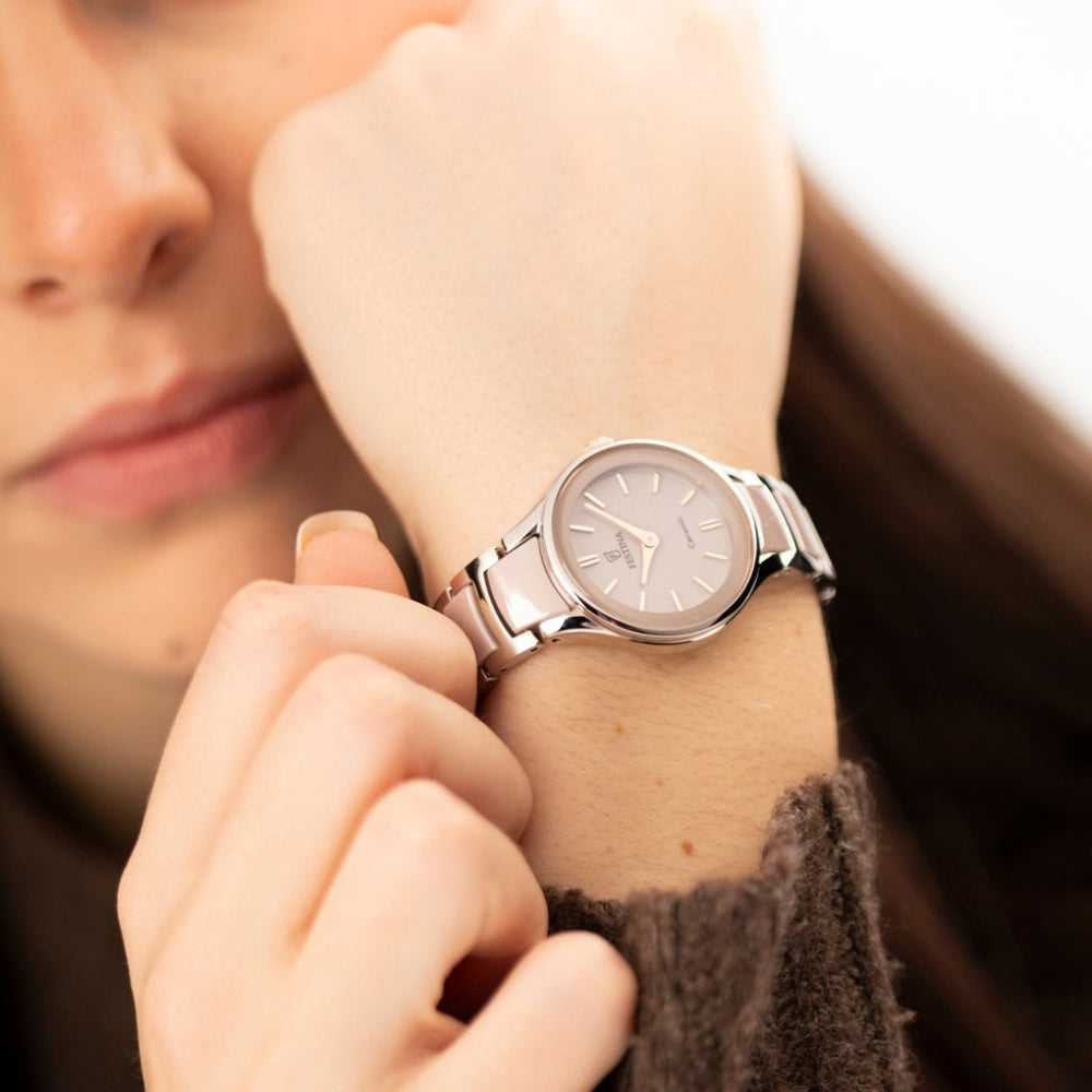 FESTINA Damenuhr Keramik Beige Braun F20752-2