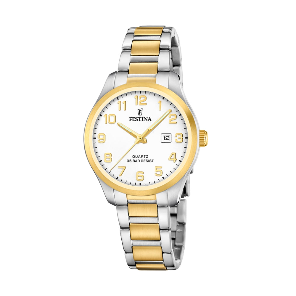 FESTINA Damenuhr Klassik bicolor F20739-1