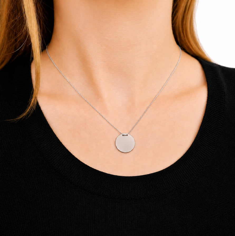Kette mit Gravurplatte 15mm Weißgold 60652
