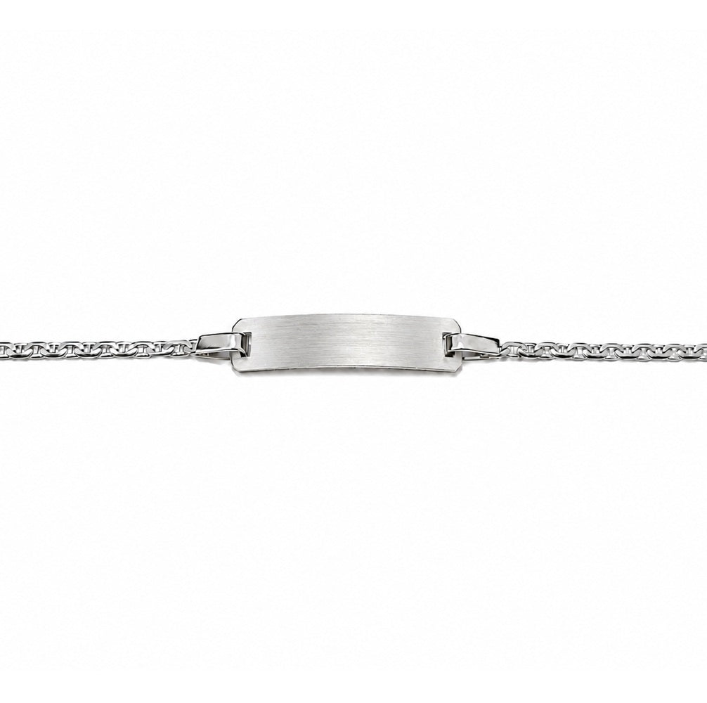 Kinder Armband Schildarmband Weißgold 67702