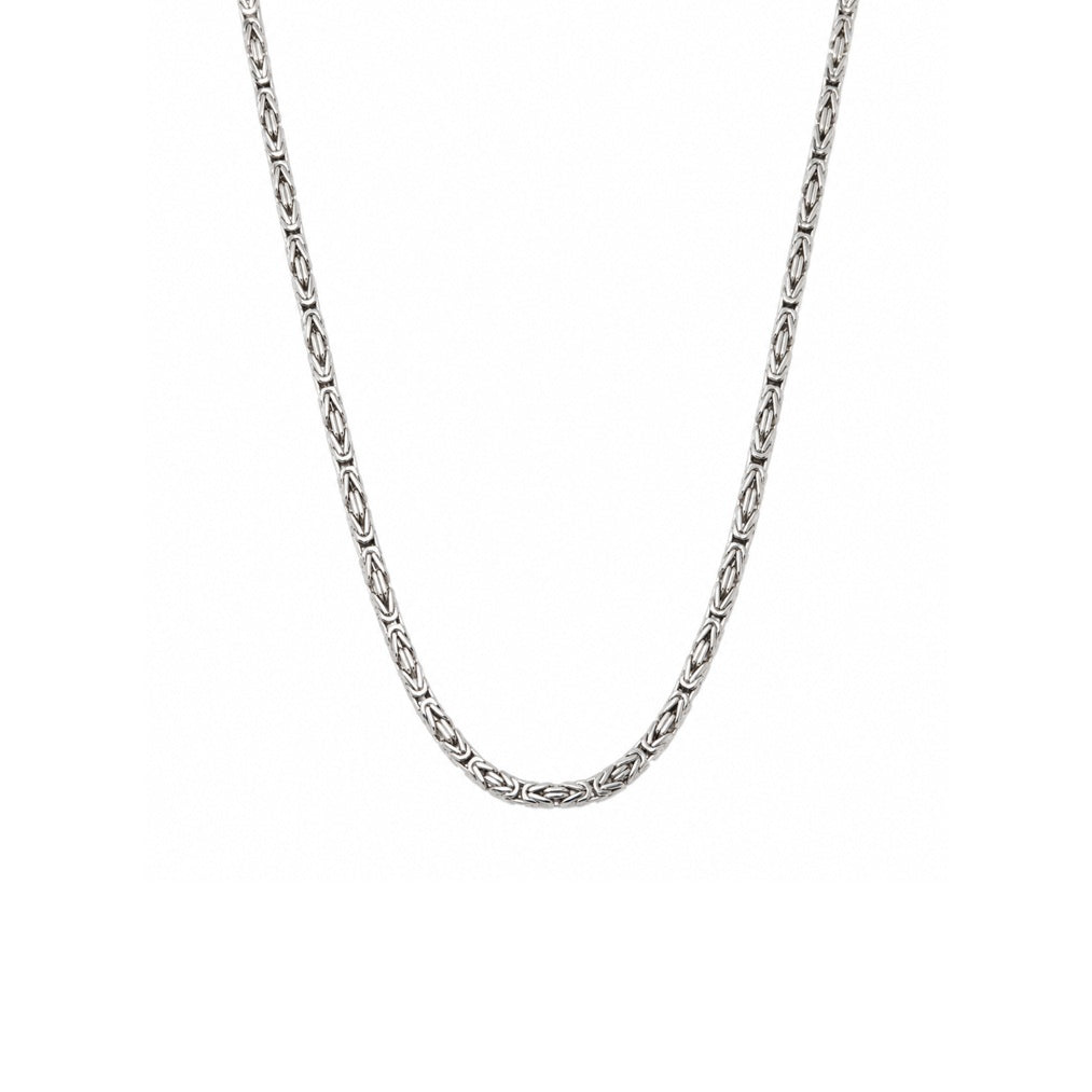 Königskette Halskette 2.5mm Silber