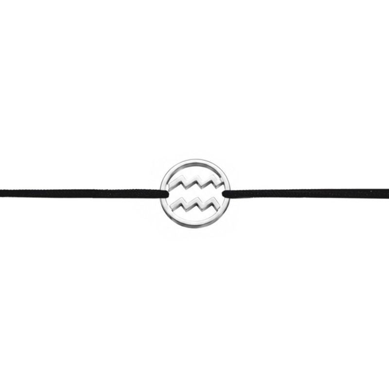 Stoffarmband mit Sternzeichen Wassermann