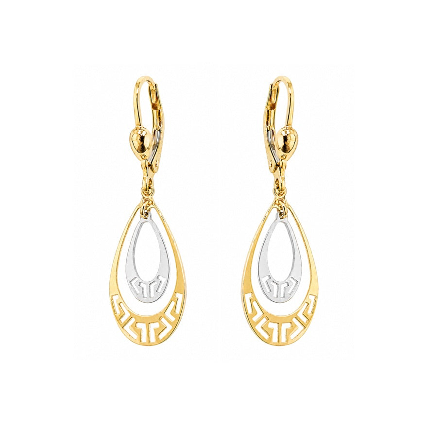 Ohrhänger Ohrringe Gelbgold bicolor 72879