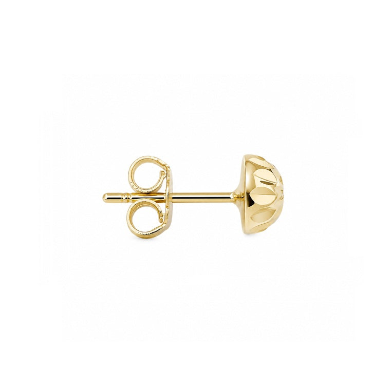 Ohrstecker Gold Kugeln geschliffen 72067