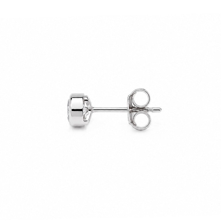 Ohrstecker Weißgold Zirkonia 4mm 71572