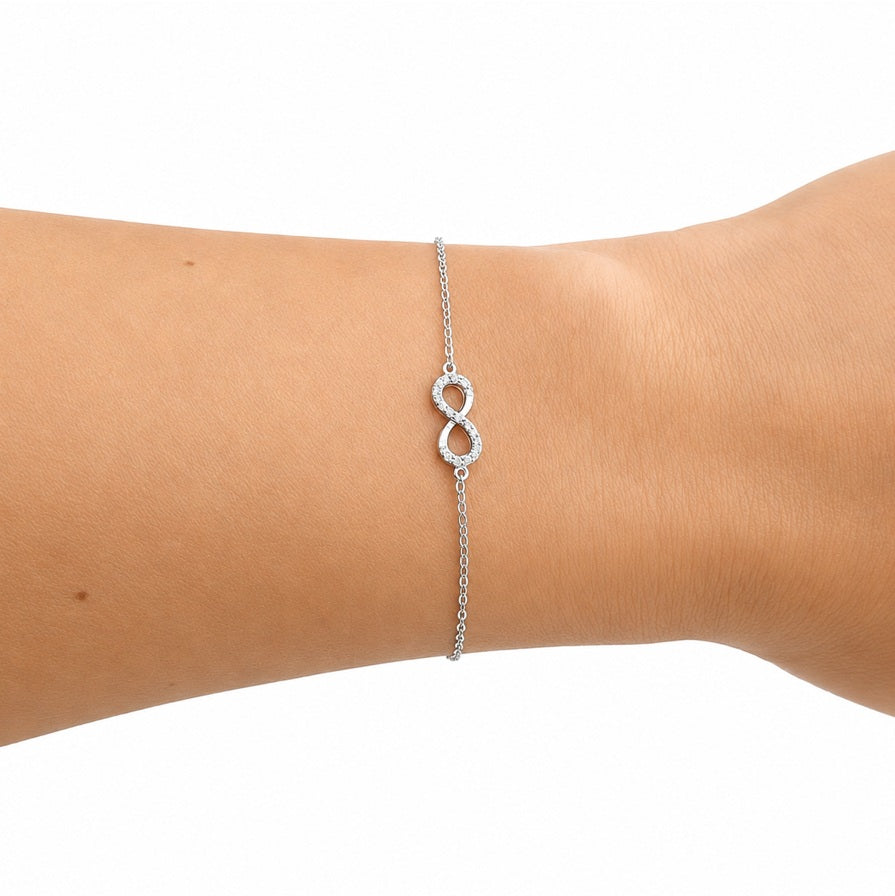 PALIDO Armband Infinity Weißgold Zirkonia K10401