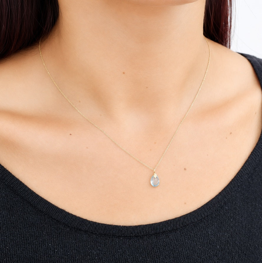 PALIDO Collier mit Topas Gelbgold K12084G