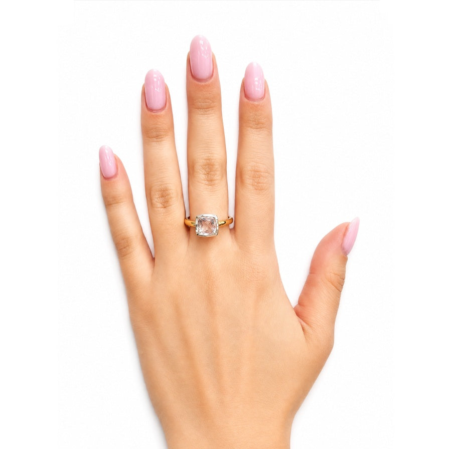 PALIDO Ring Aquamarin 585 Gelbgold Weißgold 35681