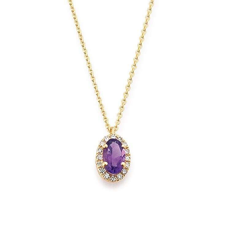PALIDO Collier mit Amethyst • 585 Gelbgold • K11615G
