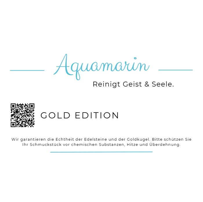 Vesi Gold Edelstein Armband mit Aquamarin