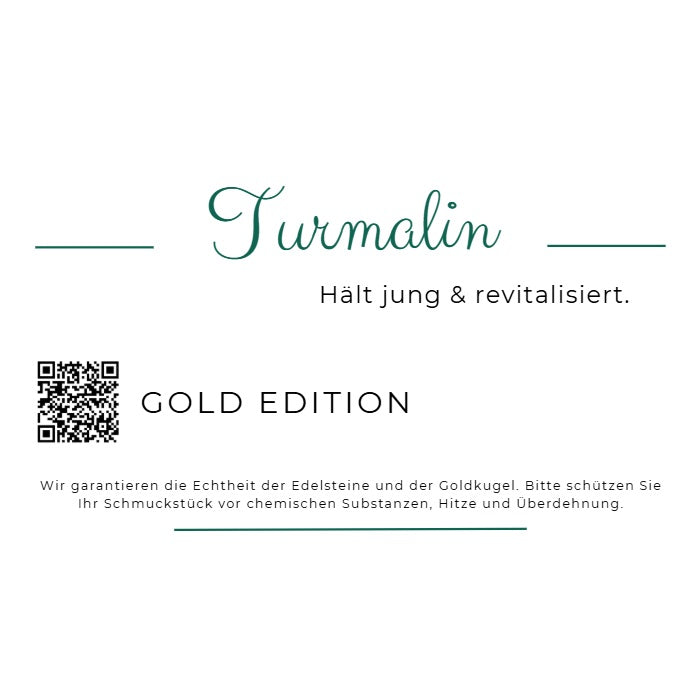 Vesi Gold Edelstein Armband mit Turmalin grün