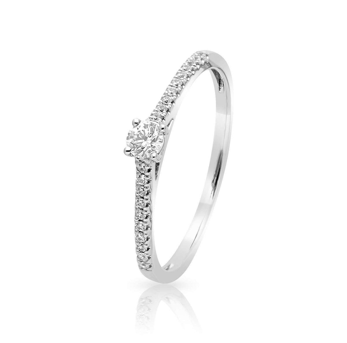 Diamantring • 585 Weißgold • 0,30ct Brillanten 65624