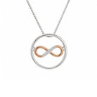 Anhänger Infinity Weißgold Rotgold Brillant 50811