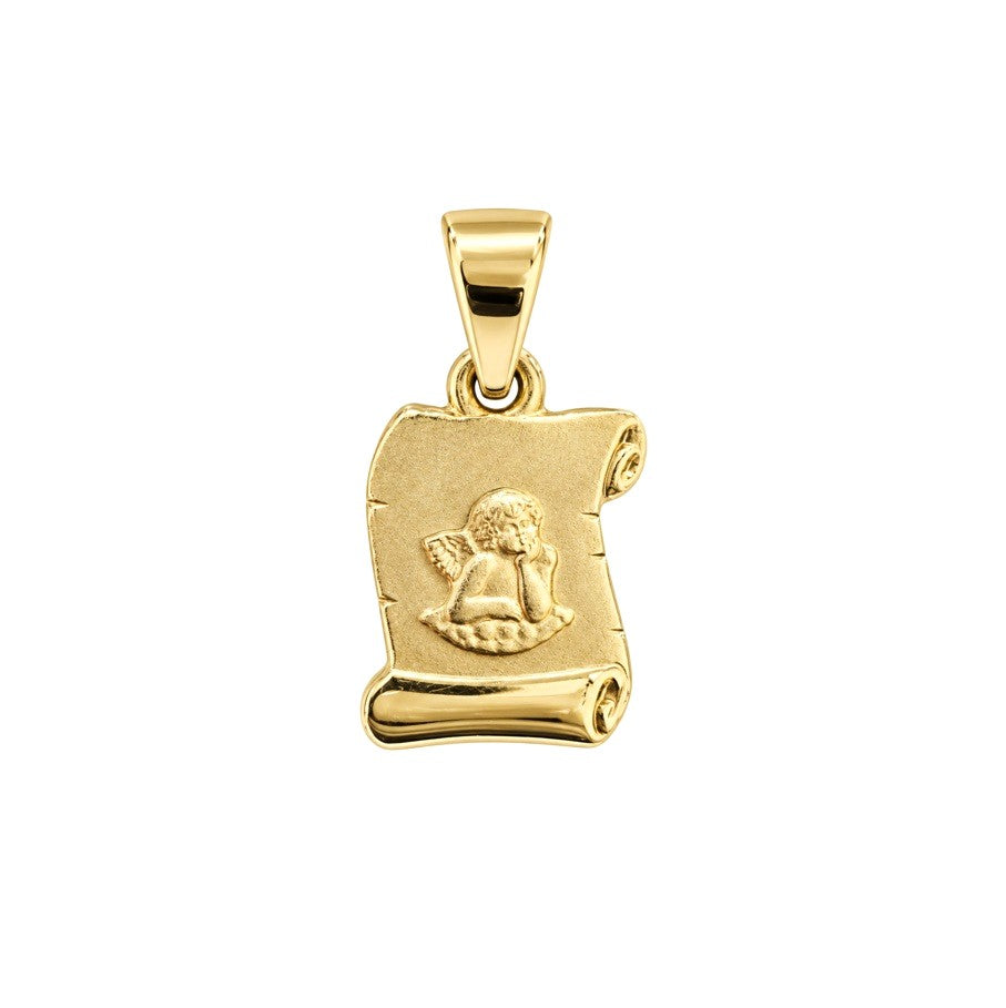 Anhänger Schutzengel Gelbgold Schriftrolle 72909