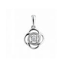 Anhänger Weißgold Brillant Blume 62033