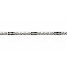 Armband Königsarmband Silber Zirkonia schwarz 3mm