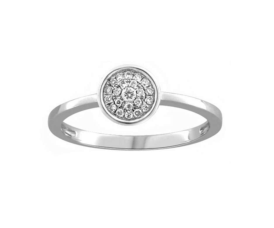 Diamantring • 585 Weißgold • 0,10ct Brillant BRCOENR091R-W