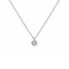 Collier Weißgold Solitär Brillant 61891