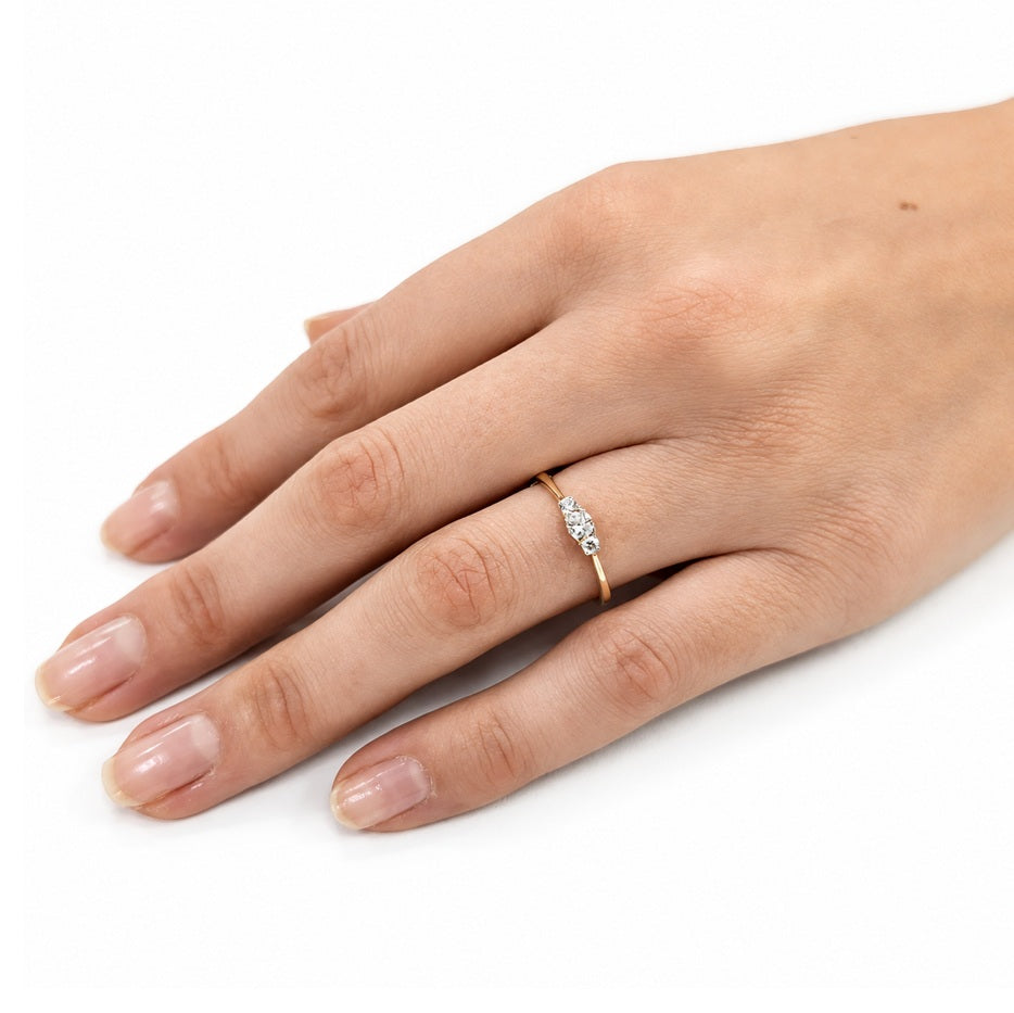 Diamantring Gelbgold 0.26ct Brillanten 71820
