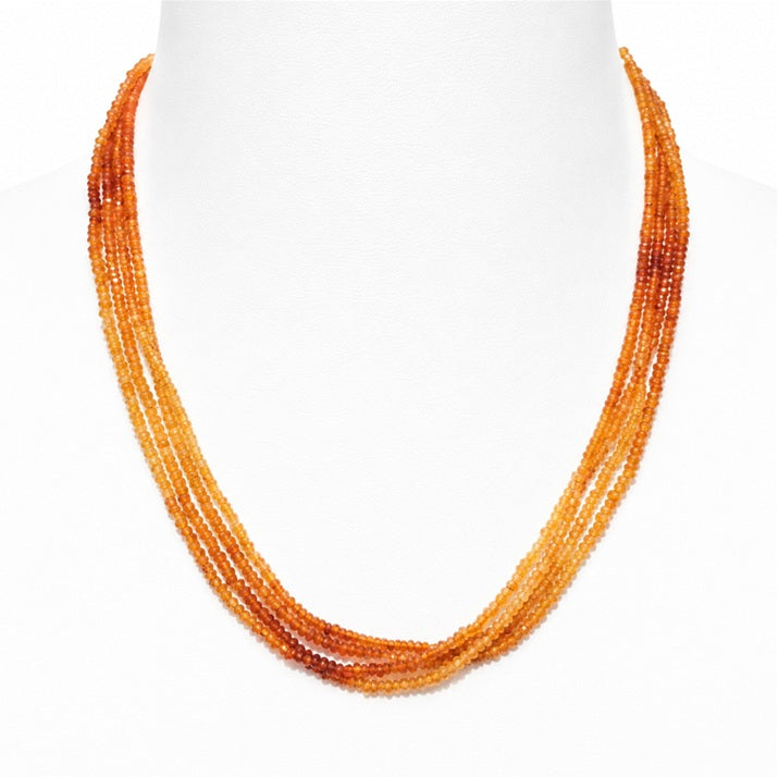 Edelsteinkette Halskette mit Karneol Gelbgold 57650