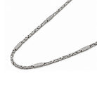 Königskette Halskette 2.5mm Zirkonia Weiß