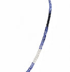 Halskette Saphir Weißgold 50cm