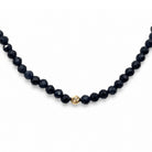 Halskette mit Blausaphir Gelbgold 69650