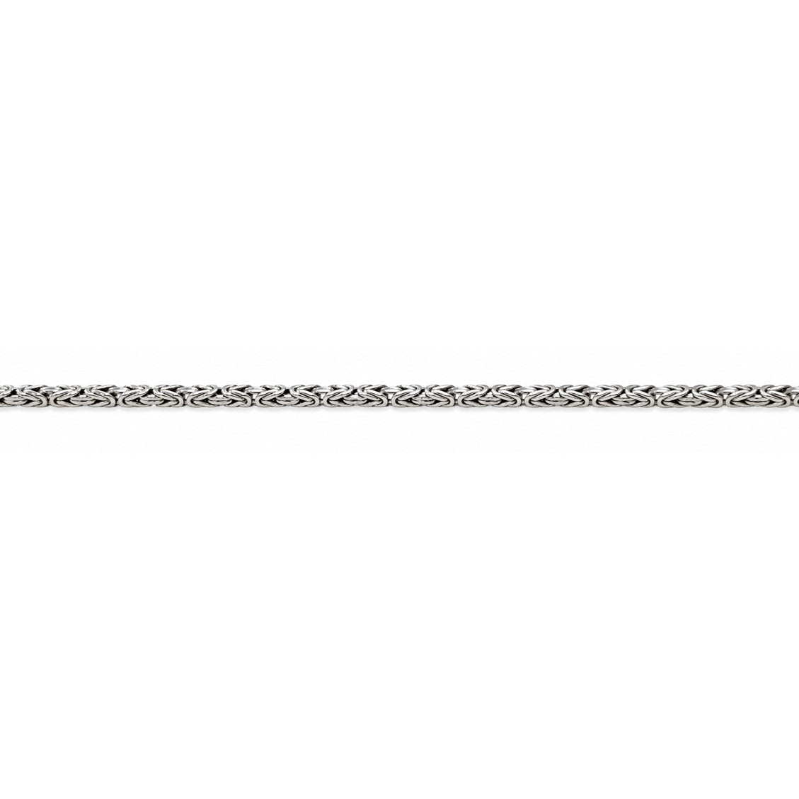 Königsarmband 2,5mm - 925 Sterlingsilber rhodiniert
