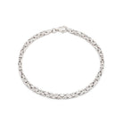 Königsarmband 3mm - 925 Sterlingsilber rhodiniert