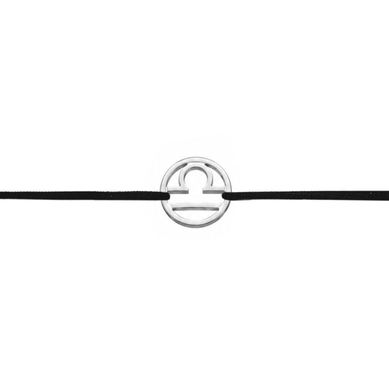 Stoffarmband mit Sternzeichen Waage