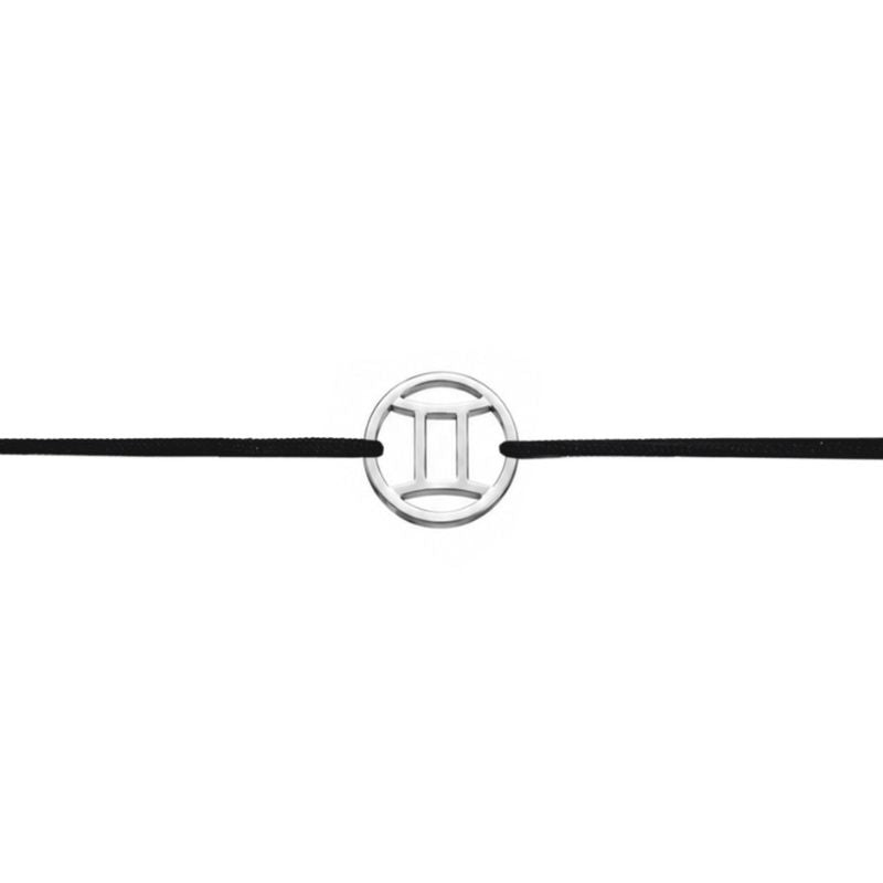 Stoffarmband mit Sternzeichen Zwilling