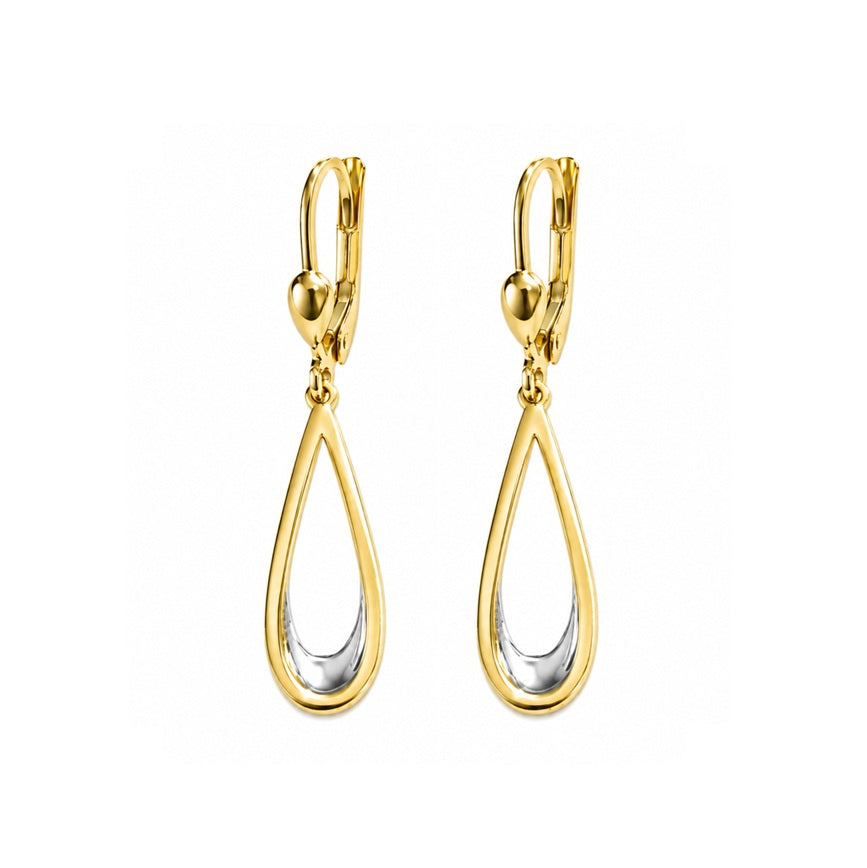 Ohrhänger Gold bicolor Ohrringe 71531