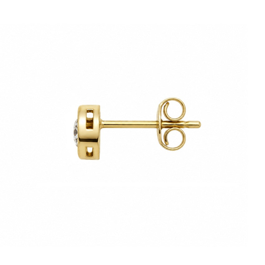 Ohrstecker Herz Gelbgold Zirkonia 6mm 72891