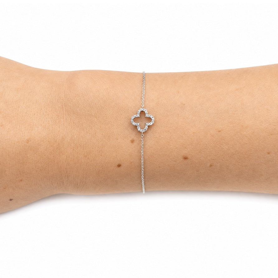 PALIDO Armband Klee Weißgold Brillanten 71979