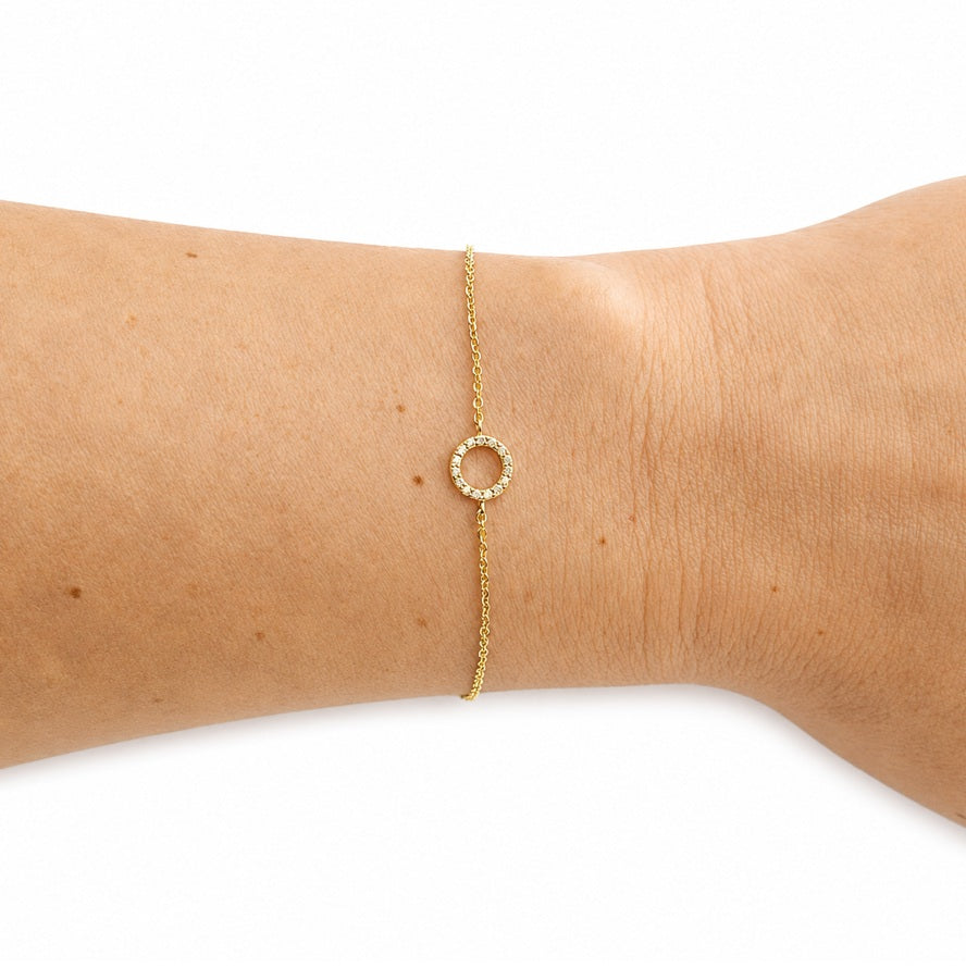 PALIDO Armband Kreis Gelbgold Zirkonia K12120G