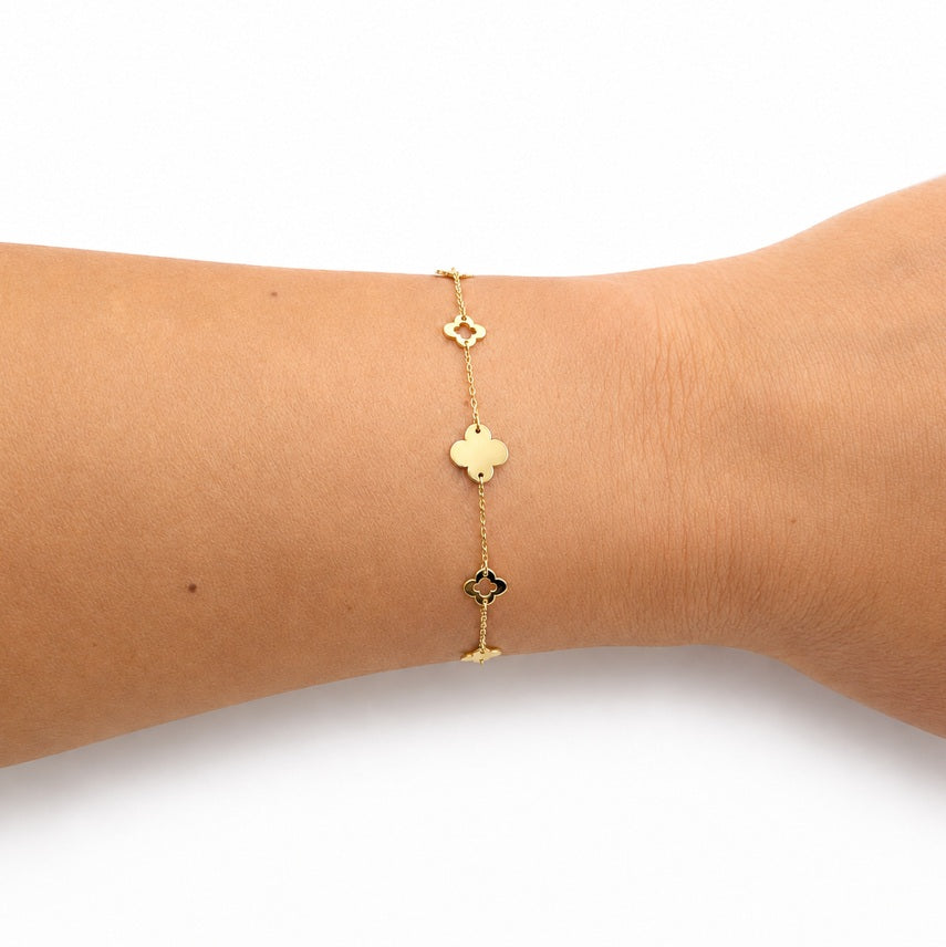 PALIDO Armband mit Klee Gelbgold K13939G