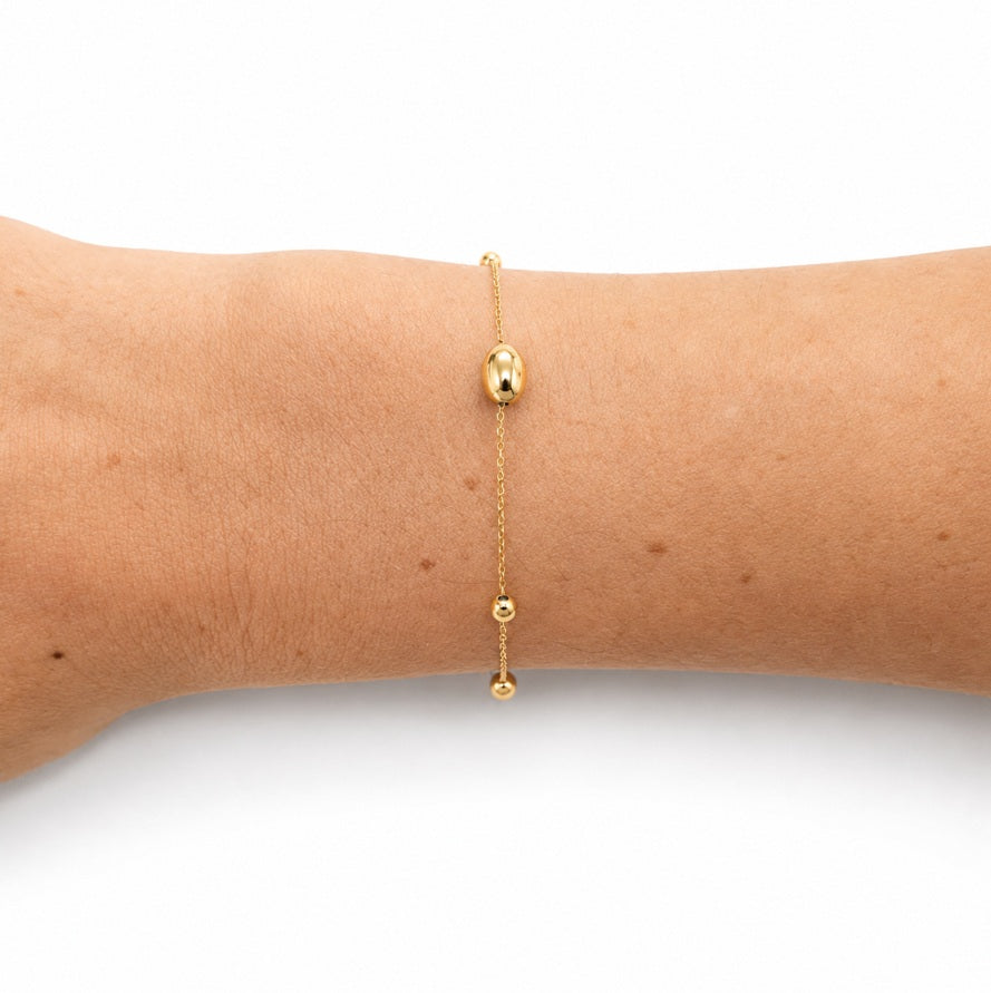 PALIDO Armband mit Kugeln Gelbgold K13519G
