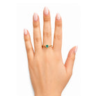 PALIDO Ring Smaragd Brillanten Gelbgold F2173G