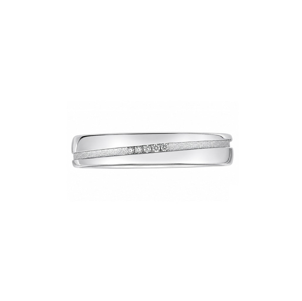 Palido Ehering Partnerring Silber Brillant PaSF003