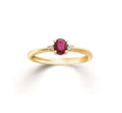 PALIDO Ring mit Rubin und Brillant • 585 Gelbgold • F2167G
