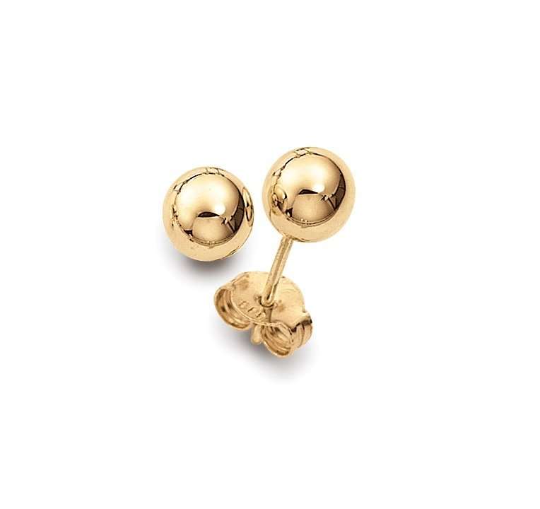 PALIDO Ohrstecker 5mm • 585 Gelbgold • Kugeln C312-004