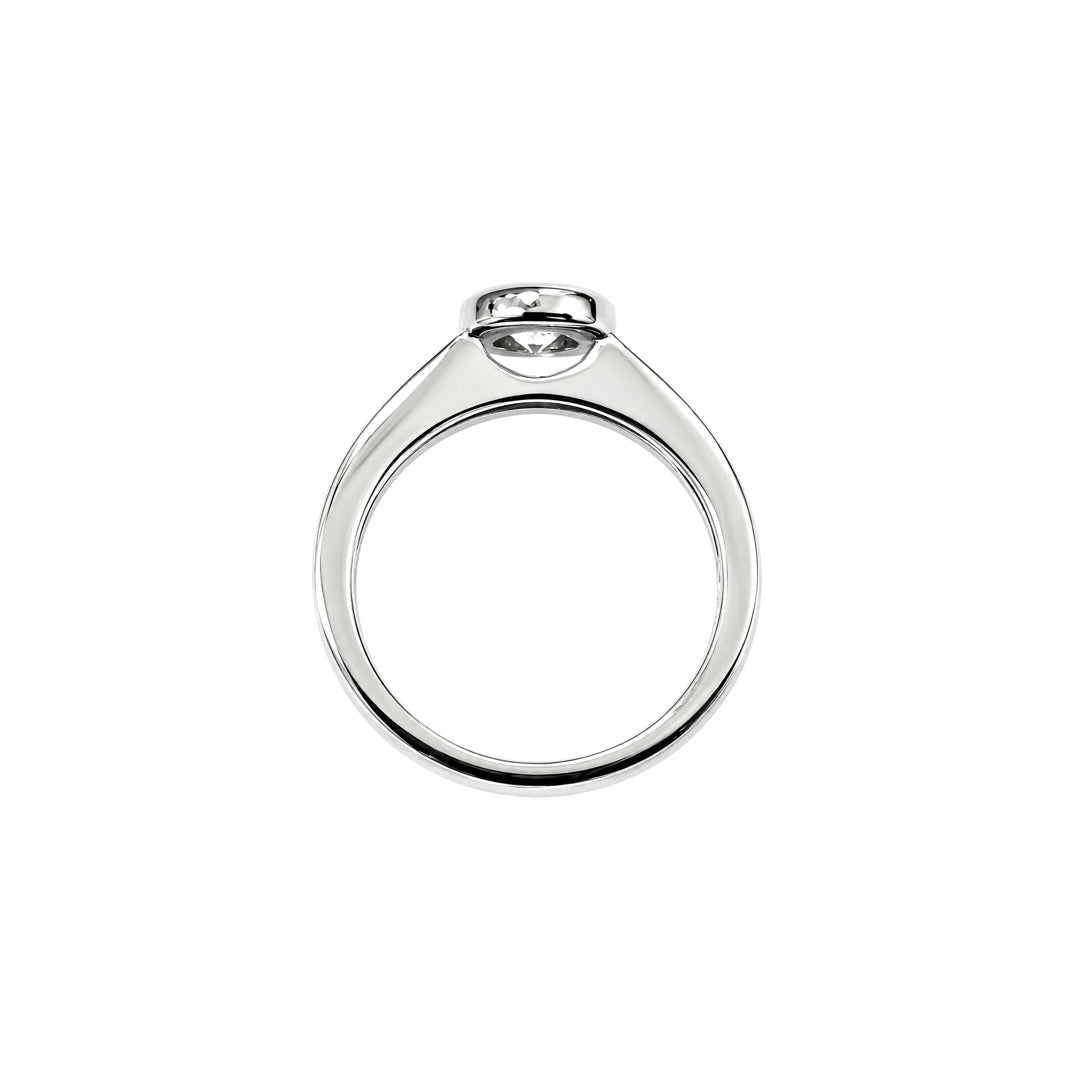 Ring Weißgold Solitär Halbkaräter 0.5 55358