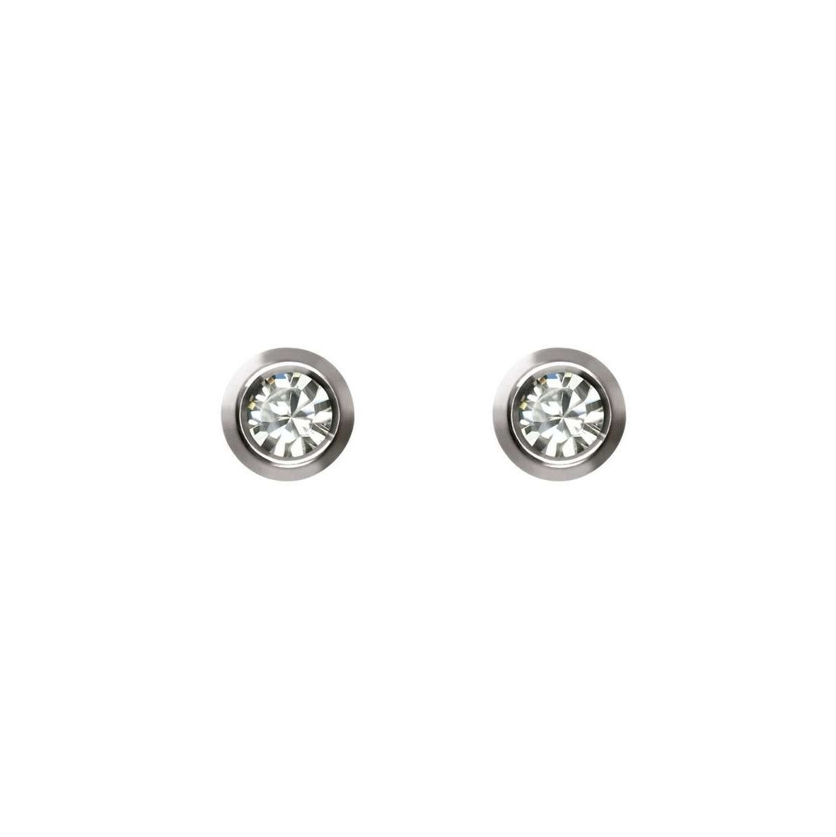 Studex Medizinische Ohrstecker Rund 2mm mit Stein