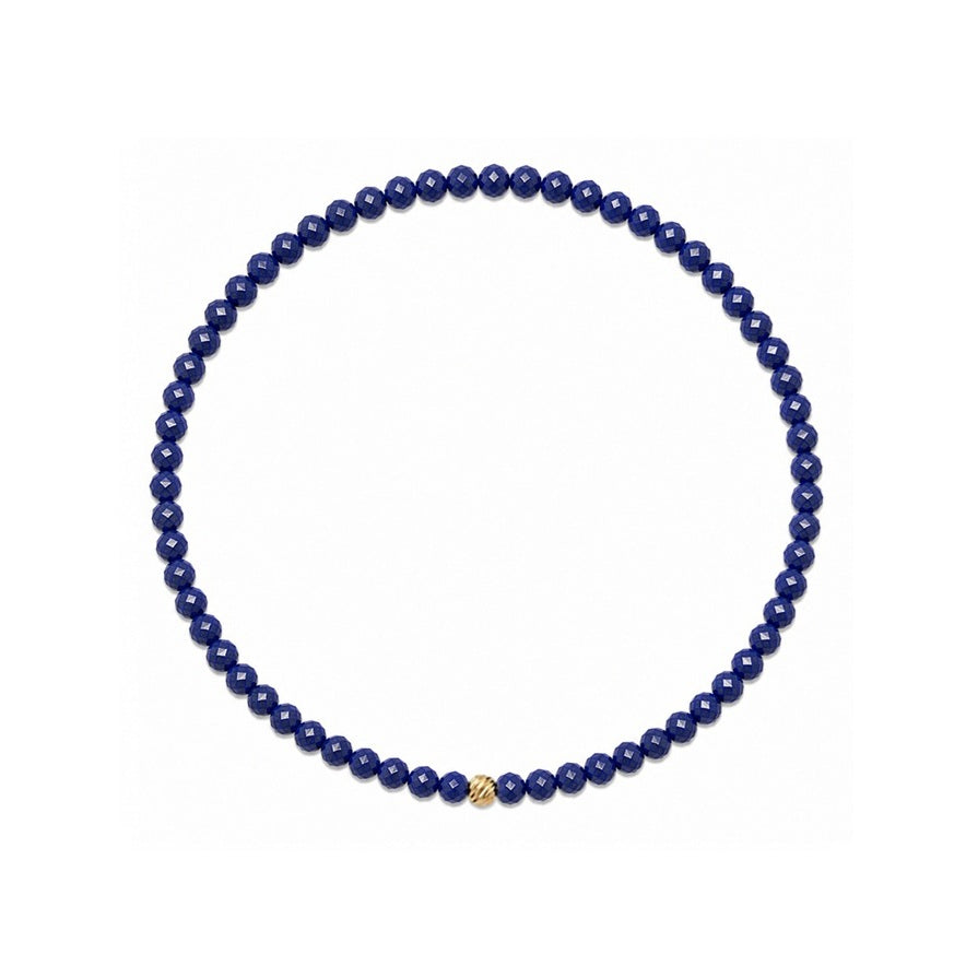 VESI Armband Lapislazuli Gold 3mm