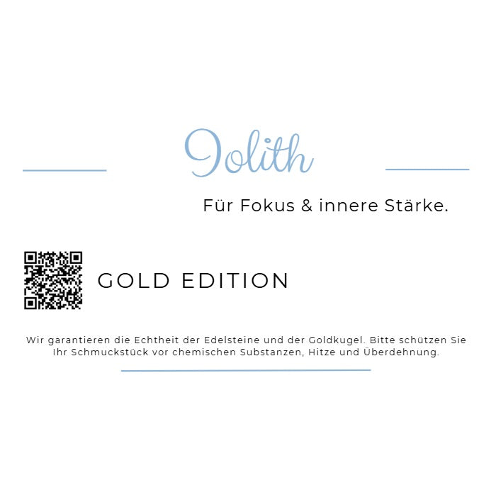 Vesi Gold Edelstein Armband mit Iolith